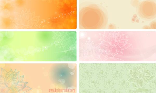 flowers vector banners