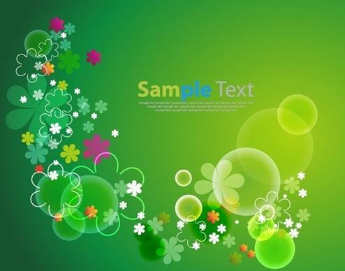 flowers with green background