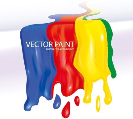flowing paint 01 vector
