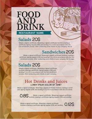 food and drink sale poster vector