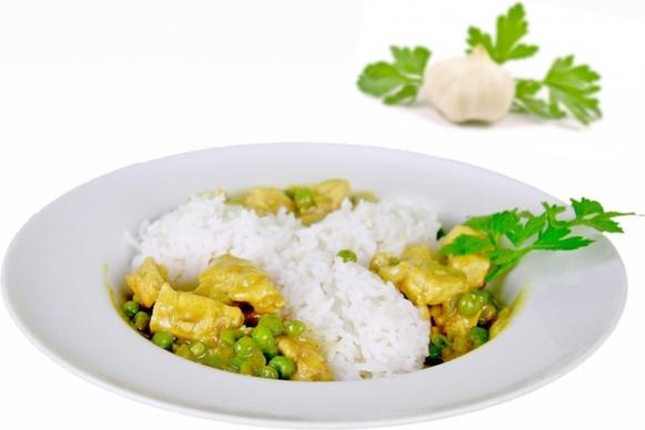 food rice peas