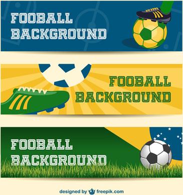 football background banner vector