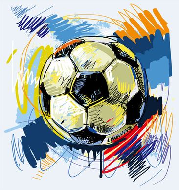 football graffiti vector