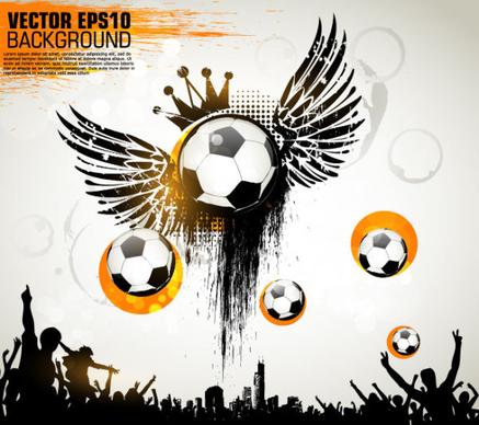 football theme poster vector