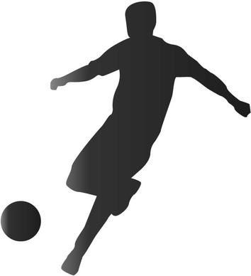 footballer silhouette