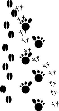 Footprints clip art