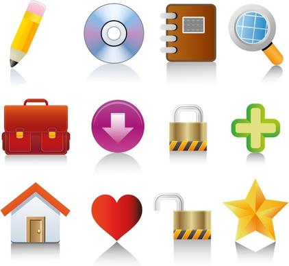 For web and internet vector icons set