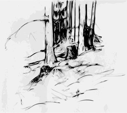 Forest_trees_oberzeiring2004 clip art
