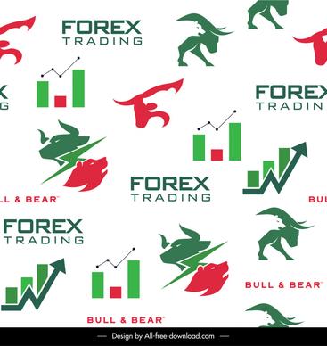  forex pattern flat repeating charts bull bear head decor