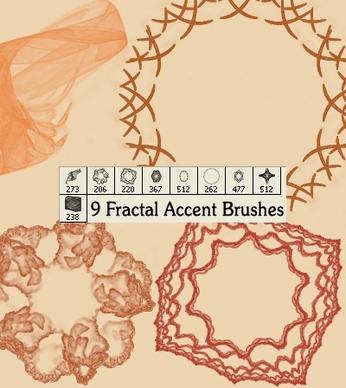 Fractal Accent Brushes