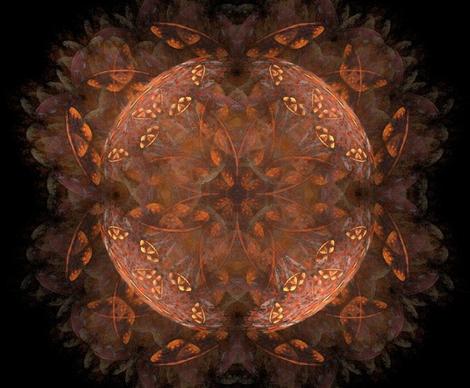 fractal brown orange
