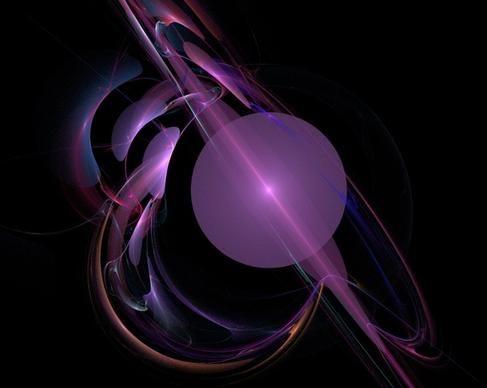 fractal purple ball