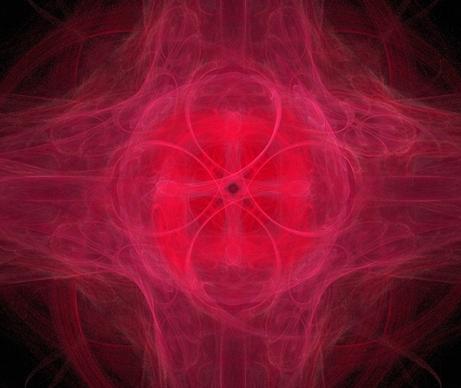 fractal red abstract