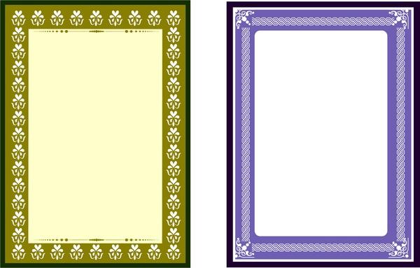 frames design with retro style rectangular shape