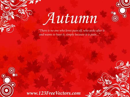 free autumn background vector