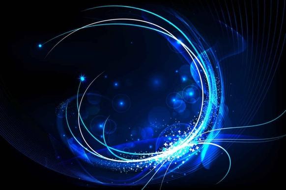 Free blue glow background vector