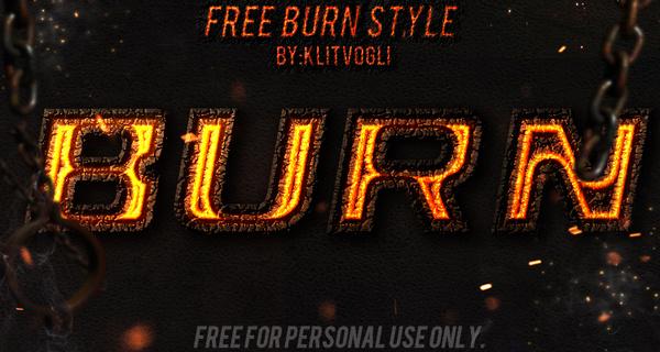 free burn photoshop style