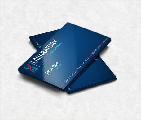 free business card template for laboratory
