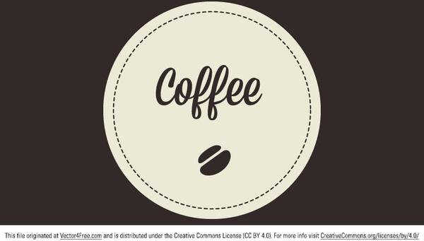 free coffee vector badge