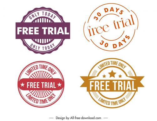 free delivery stamps templates circle ribbon stars decor