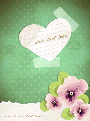free exquisite romantic cards vector