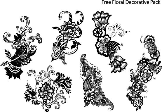 Free Floral Decorative Pack