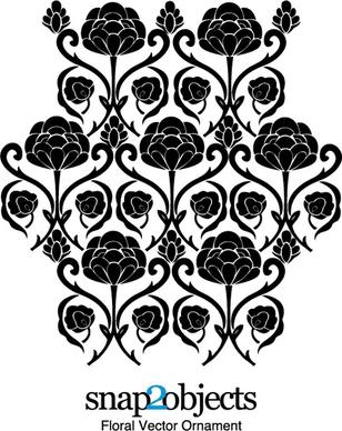 Free Floral Vector Ornament