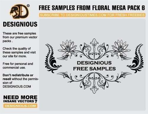 Free floral vector samples