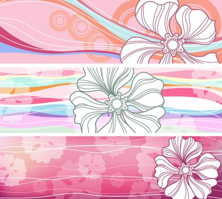 free flowered banners
