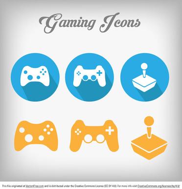 free gaming vector icon set