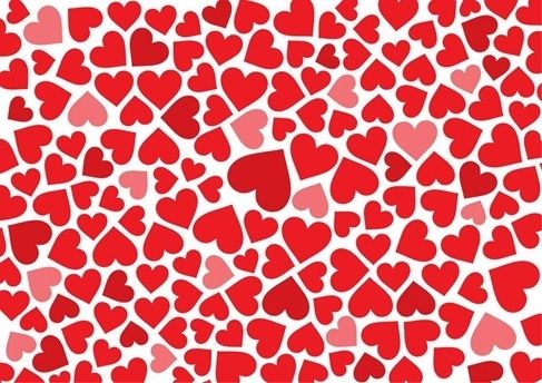 Free Hearts Background Vector