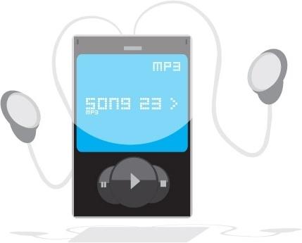 Free MP3 Player Vector Graphic