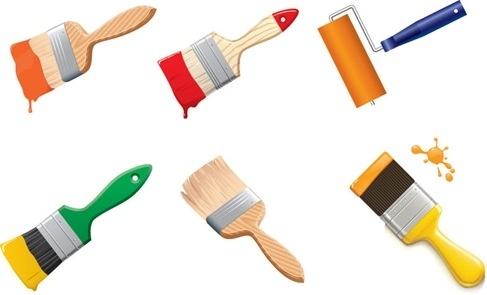 Free Paint Brushes Vector Graphic