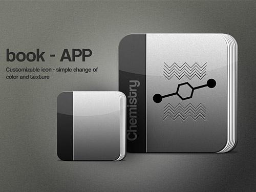 Free PSD Book App Icon