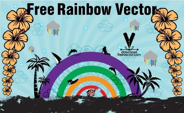 Free Rainbow Vector