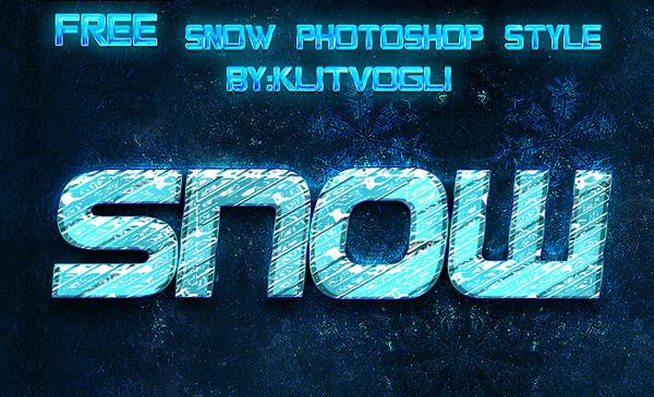free snow photoshop style