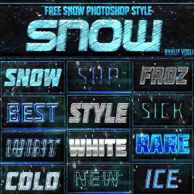 free snow photoshop style
