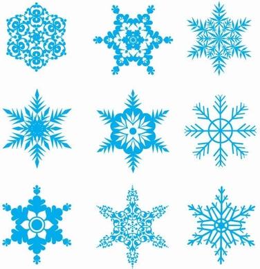 Free Snowflakes Vector Set