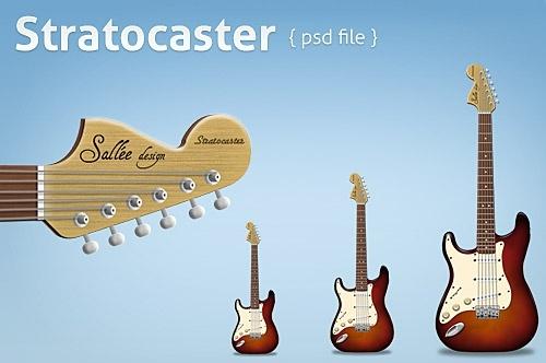 Free Stratocaster PSD File