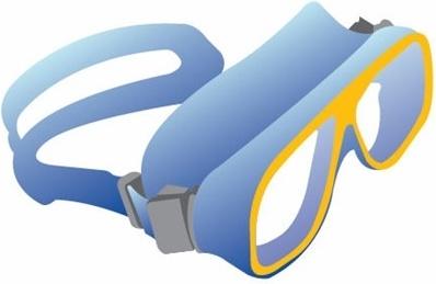 Free Swimming Glasses Vector