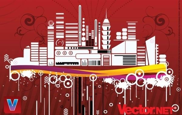 Free Urban City Vector Illustration