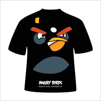 free vector angry birds tshirt designs