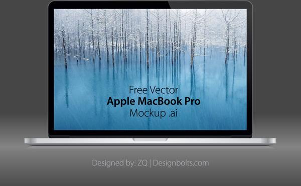 free vector apple macbook pro mockup