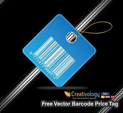 Free Vector Barcode Price Tag 