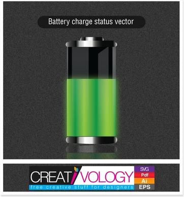 Free Vector Battery Charge Status  