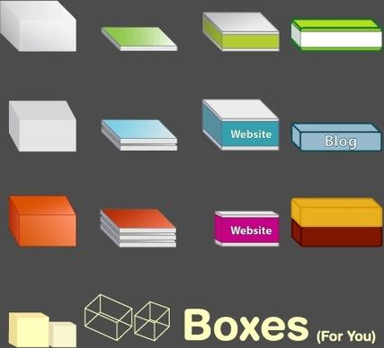 Free Vector Boxes