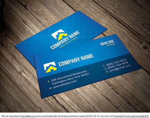 free vector business card template