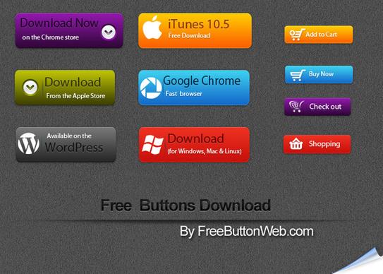 free vector button download