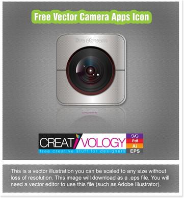 Free Vector Camera Apps Icon 