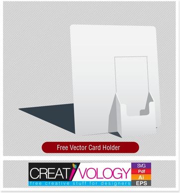 Free Vector Card Holder 